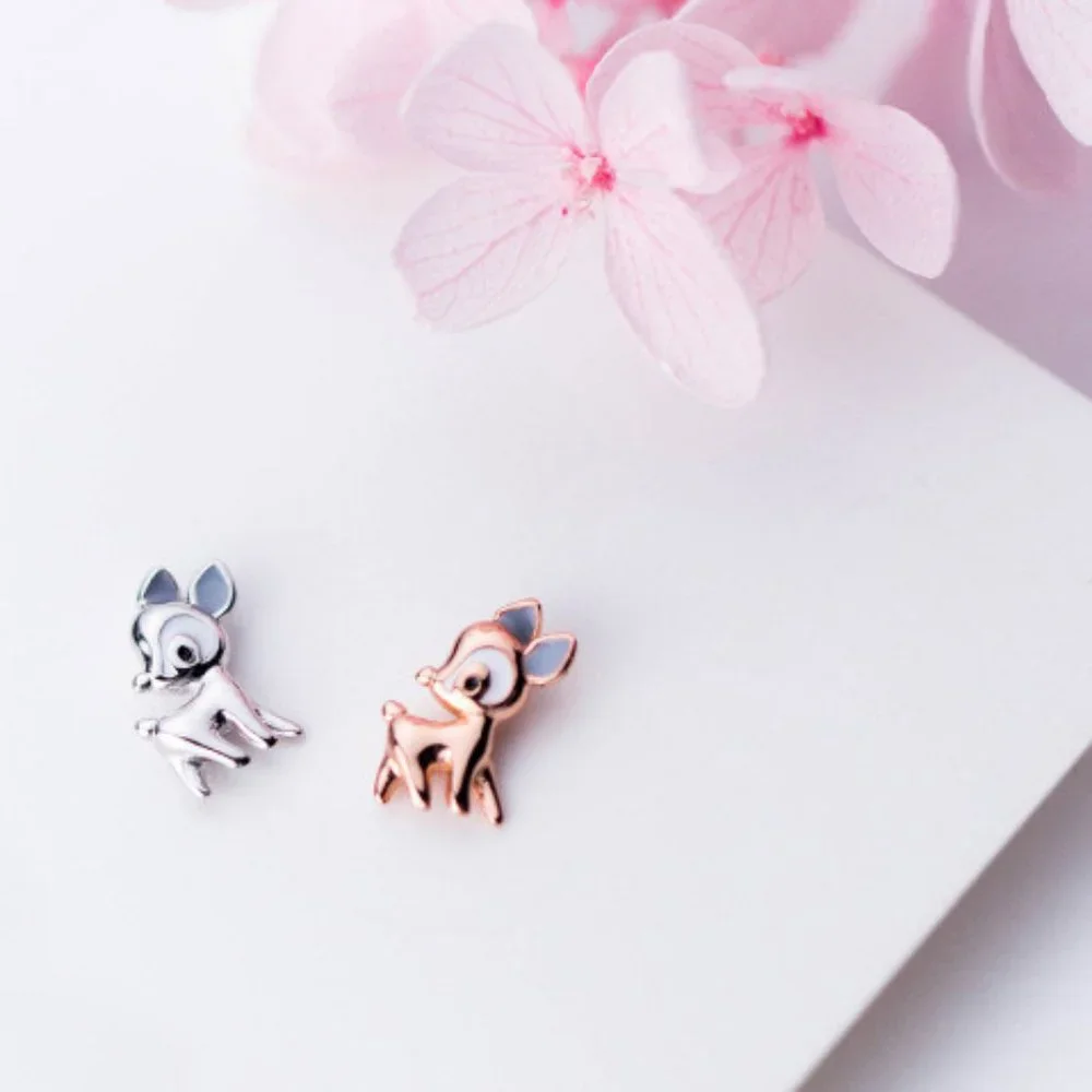 Bambi Deer Stud Earrings - Picture 3 of 5